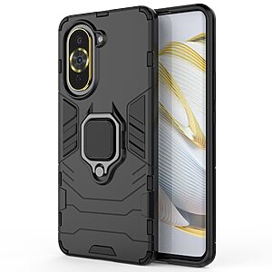 Θήκη Huawei Nova 10 Pro Mad Mask Πλάτη Thin Armor με Μαγνητικό δαχτυλίδι και Βάση στήριξης TPU μαύρο