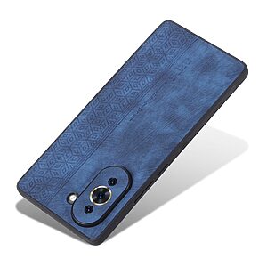 Θήκη Huawei Nova 10 Pro AZNS Imprinted Series Πλάτη με ανάγλυφη επιφάνεια από συνθετικό δέρμα και TPU μπλε - Image 3