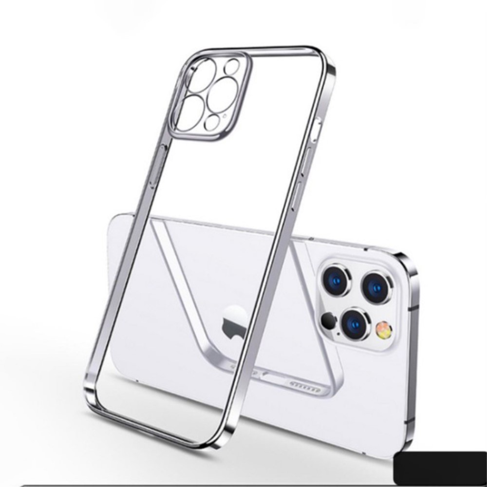 Θήκη iPhone 11 SULADA Ultra Thin Frame Πλάτη από Premium TPU με μεταλιζέ περίβλημα ασημί