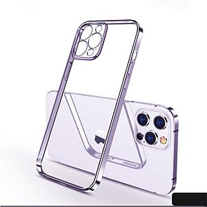 Θήκη iPhone 11 SULADA Ultra Thin Frame Πλάτη από Premium TPU με μεταλιζέ περίβλημα μωβ