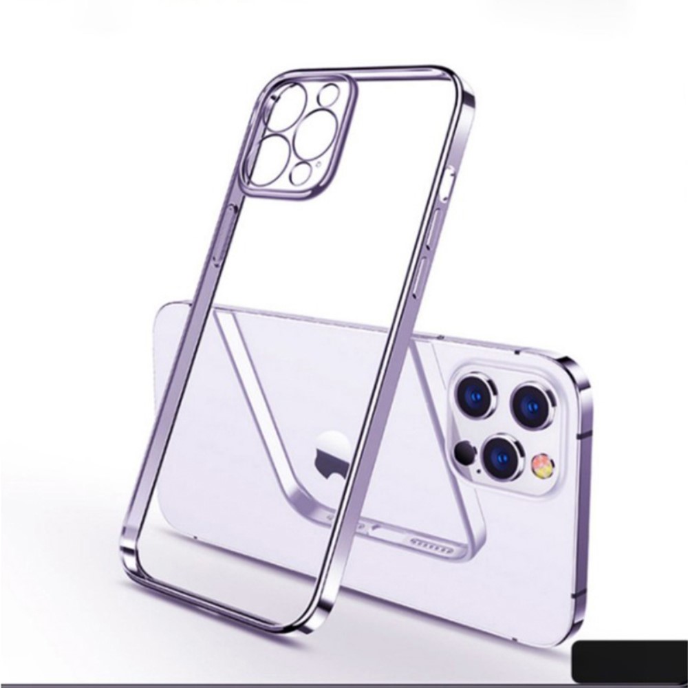 Θήκη iPhone 11 SULADA Ultra Thin Frame Πλάτη από Premium TPU με μεταλιζέ περίβλημα μωβ