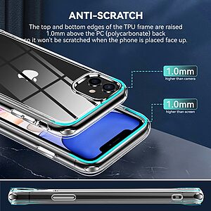 Θήκη iPhone 11 OEM Silicone Sockproof Dual layer Transparent Πλάτη TPU - Image 3