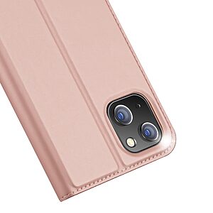 Θήκη iPhone 14 Plus DUX DUCIS Skin Pro Series με βάση στήριξης, υποδοχή καρτών και μαγνητικό κούμπωμα Flip Wallet από συνθετικό δέρμα και TPU ροζ - Image 4