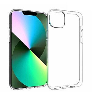 Θήκη iPhone 14 Plus OEM Silicone Sockproof Anti-Slip Transparent Πλάτη TPU