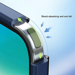 Θήκη iPhone 14 Plus ROCK Transparent Thin Frame Πλάτη από Premium TPU πλάτη μαύρο - Image 3