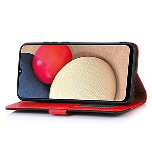 Θήκη OnePlus 10T 5G KHAZNEH Litchi Retro V3 Texture Leather με βάση στήριξης, υποδοχές καρτών και μαγνητικό κούμπωμα κόκκινο - Image 3