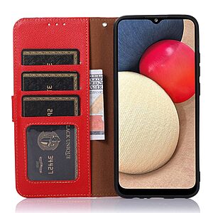 Θήκη OnePlus 10T 5G KHAZNEH Litchi Retro V3 Texture Leather με βάση στήριξης, υποδοχές καρτών και μαγνητικό κούμπωμα κόκκινο - Image 4