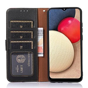 Θήκη OnePlus 10T 5G KHAZNEH Litchi Retro V3 Texture Leather με βάση στήριξης, υποδοχές καρτών και μαγνητικό κούμπωμα μαύρο - Image 4
