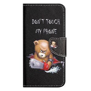 Θήκη OnePlus 10T 5G OEM Angry bear with chainsaw με βάση στήριξης, υποδοχές καρτών και μαγνητικό κούμπωμα Flip Wallet από συνθετικό δέρμα και TPU - Image 5