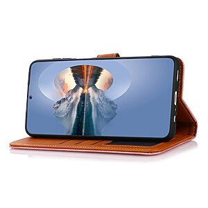 Θήκη OnePlus 10T 5G KHAZNEH Leather Wallet Golden Clasp με βάση στήριξης, υποδοχές καρτών και μαγνητικό κούμπωμα ροζ χρυσό - Image 3