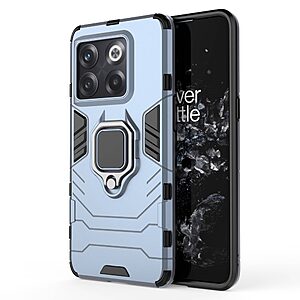 Θήκη OnePlus 10T 5G Mad Mask Πλάτη Thin Armor με Μαγνητικό δαχτυλίδι και Βάση στήριξης TPU μπλε