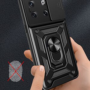 Θήκη OnePlus 10T 5G Mad Mask Camshield Armor Guard Πλάτη με προστασία για την κάμερα, Kickstand και Βάση στήριξης από σκλήρό Premium TPU πράσινο - Image 5