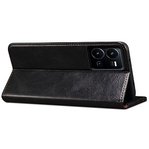 Θήκη Vivo Y22S / Υ35 Mad Mask Folio Series v2 με βάση στήριξης, υποδοχή καρτών και μαγνητικό κούμπωμα Flip Wallet από συνθετικό δέρμα και TPU μαύρο - Image 4