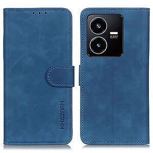 Θήκη Vivo Y22S / Υ35 KHAZNEH Litchi Skin Texture Leather με βάση στήριξης