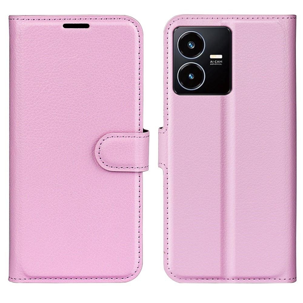 Θήκη Vivo Y22S / Υ35 OEM Litchi Skin Leather με βάση στήριξης Θήκη Vivo Y22S / Υ35 OEM Litchi Skin Leather με βάση στήριξης