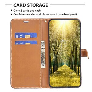 Θήκη Xiaomi 12T 5G / 12T Pro 5G Mad Mask Jean coated skin v2 με βάση στήριξης, υποδοχές καρτών και μαγνητικό κούμπωμα γαλάζιο - Image 3