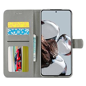 υποδοχές καρτών και μαγνητικό κούμπωμα γκρι