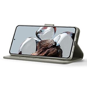 Θήκη Xiaomi 12T 5G / 12T Pro 5G LC.IMEEKE PU Leather Series με βάση στήριξης, υποδοχές καρτών και μαγνητικό κούμπωμα γκρι - Image 3