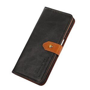Θήκη Xiaomi 12T 5G / 12T Pro 5G KHAZNEH Leather Wallet Golden Clasp με βάση στήριξης, υποδοχές καρτών και μαγνητικό κούμπωμα μαύρο - Image 4