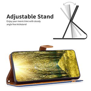 υποδοχές καρτών και μαγνητικό κούμπωμα μπλε