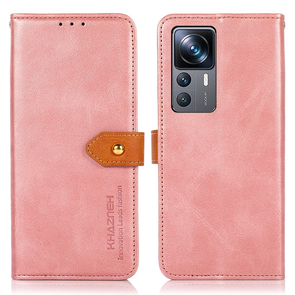 Θήκη Xiaomi 12T / 12T Pro KHAZNEH Leather Wallet Golden Clasp με βάση στήριξης