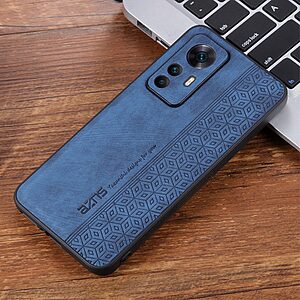 Θήκη Xiaomi 12T 5G AZNS Imprinted Series Πλάτη με ανάγλυφη επιφάνεια από συνθετικό δέρμα και TPU μπλε - Image 4