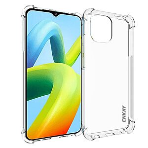 Θήκη Xiaomi Redmi A1 ENKAY Silicone Sockproof Anti-Slip Transparent Πλάτη TPU