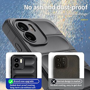 Θήκη Xiaomi Redmi A1 / A2 Mad Mask Rugged Armor από σκληρό Premium TPU γκρι - Image 4