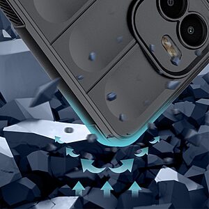 Θήκη Xiaomi Redmi A1 / A2 Mad Mask Rugged Armor από σκληρό Premium TPU γκρι - Image 5
