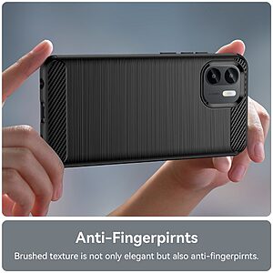Θήκη Xiaomi Redmi A1 / A2 Mad Mask Brushed TPU Carbon Πλάτη μαύρο - Image 4