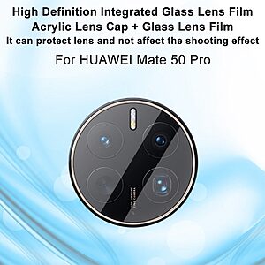 Αντιχαρακτικό γυαλί κάμερας IMAK για Huawei Mate 50 Pro Camera lens Tempered Glass  9H – 0.15mm - Image 3