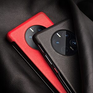 Θήκη Huawei Mate 50 Pro QIALINO Flip Window από Premium αυθεντικό δέρμα Genuine Cowhide μαύρο - Image 4