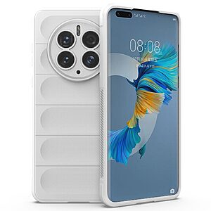 Θήκη Huawei Mate 50 Pro Mad Mask Rugged Armor από σκληρό Premium TPU λευκό