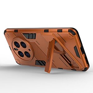 Θήκη Huawei Mate 50 Pro OEM Armor Guard Kickstand με ενισχυμένη Πλάτη και Βάση στήριξης από σκλήρό Premium TPU πορτοκαλί - Image 4