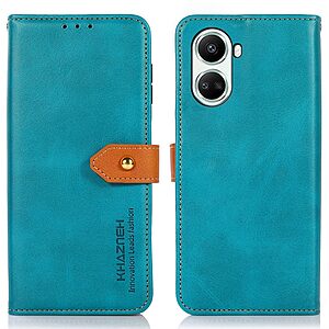 Θήκη Huawei Nova 10 SE KHAZNEH Leather Wallet Golden Clasp με βάση στήριξης
