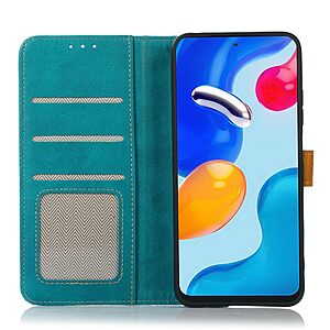 Θήκη Huawei Nova 10 SE Mad Mask Leather Wallet Strong Golden Clasp με βάση στήριξης, υποδοχές καρτών και μαγνητικό κούμπωμα πράσινο ανοιχτό - Image 3