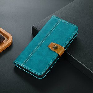 Θήκη Huawei Nova 10 SE Mad Mask Leather Wallet Strong Golden Clasp με βάση στήριξης, υποδοχές καρτών και μαγνητικό κούμπωμα πράσινο ανοιχτό - Image 5