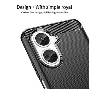 Θήκη Huawei Nova 10 SE MOFI Brushed V2 TPU Carbon Πλάτη μπλε - Image 5