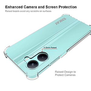 Θήκη Realme C33 Enkay Silicone Sockproof Anti-Slip Transparent Πλάτη TPU - Image 3