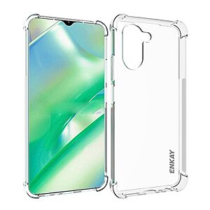 Θήκη Realme C33 ENKAY Enkay Silicone Sockproof Anti-Slip Transparent Πλάτη TPU