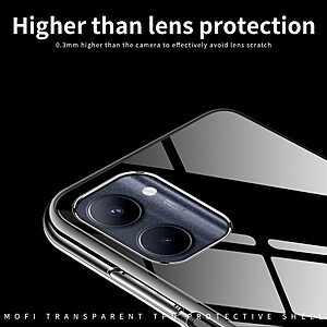 Θήκη Realme C33 MOFI Crystal Clear Series ανθεκτική στις γρατζουνιές από Premium TPU και διάφανη Πλάτη - Image 5