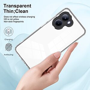 Θήκη Realme C33 Mad Mask Hybrid Sockproof v2 Transparent frame πλάτη από αντικραδασμικό TPU μαύρο - Image 4