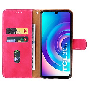 υποδοχές καρτών και μαγνητικό κούμπωμα φούξια