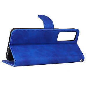 Θήκη TCL 30 / 30+ Mad Mask Litchi Skin Texture Leather με βάση στήριξης, υποδοχές καρτών και μαγνητικό κούμπωμα μπλε - Image 5