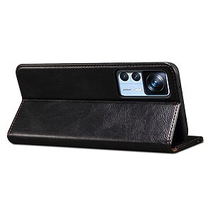 Θήκη Xiaomi 12T 5G / 12T Pro 5G Mad Mask Folio Series με βάση στήριξης, υποδοχή καρτών και μαγνητικό κούμπωμα Flip Wallet από συνθετικό δέρμα και TPU μαύρο - Image 3