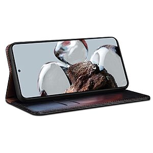 Θήκη Xiaomi 12T 5G / 12T Pro 5G Mad Mask Folio Series με βάση στήριξης, υποδοχή καρτών και μαγνητικό κούμπωμα Flip Wallet από συνθετικό δέρμα και TPU μαύρο - Image 4