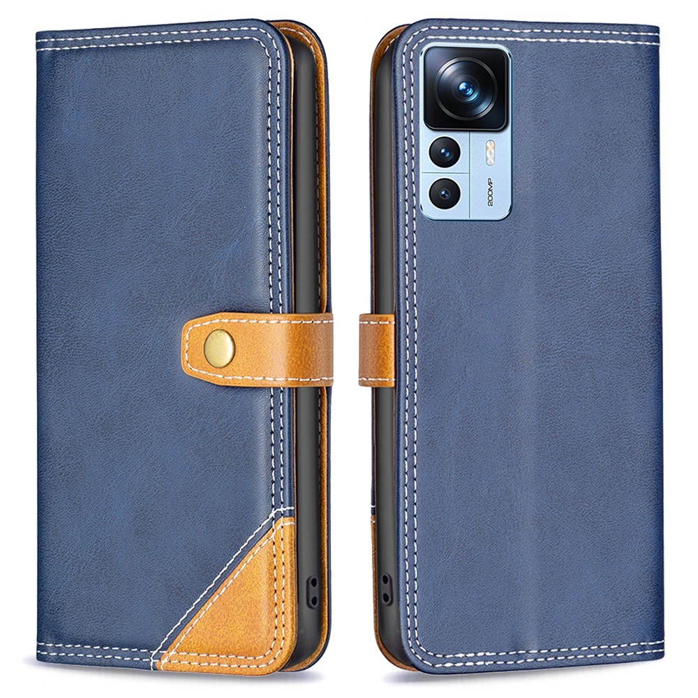 Θήκη Xiaomi 12T 5G / 12T Pro 5G BINFEN COLOR Leather Wallet Double Stitching Lines με βάση στήριξης