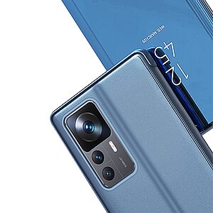 Θήκη Xiaomi 12T 5G / 12T Pro 5G Mad Mask Mirror Surface Series Flip Window δερματίνη μπλε - Image 5