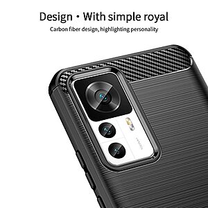 Θήκη Xiaomi 12T 5G / 12T Pro 5G MOFI Brushed V2 TPU Carbon Πλάτη κόκκινο ανοιχτό - Image 4