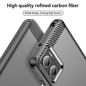 Θήκη Xiaomi Redmi 10 5G Mad Mask Brushed TPU Carbon Πλάτη μαύρο - Image 5